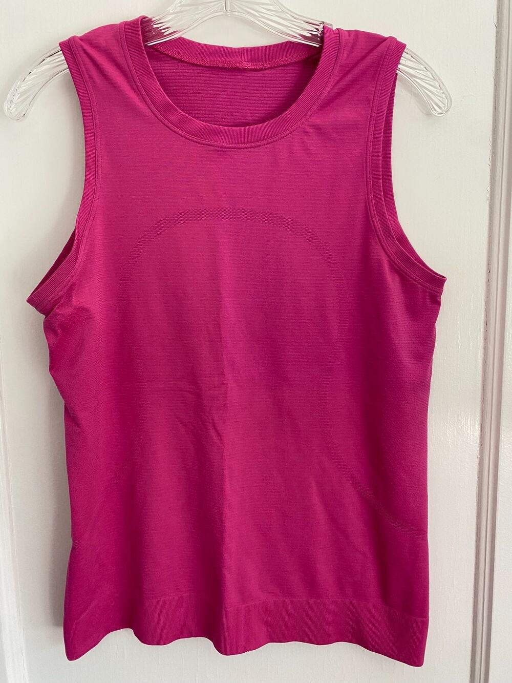 Lululemon Swiftly Breathe Muscle Tank Top Sonic Pink Relaxed Fit Workout Sz ?